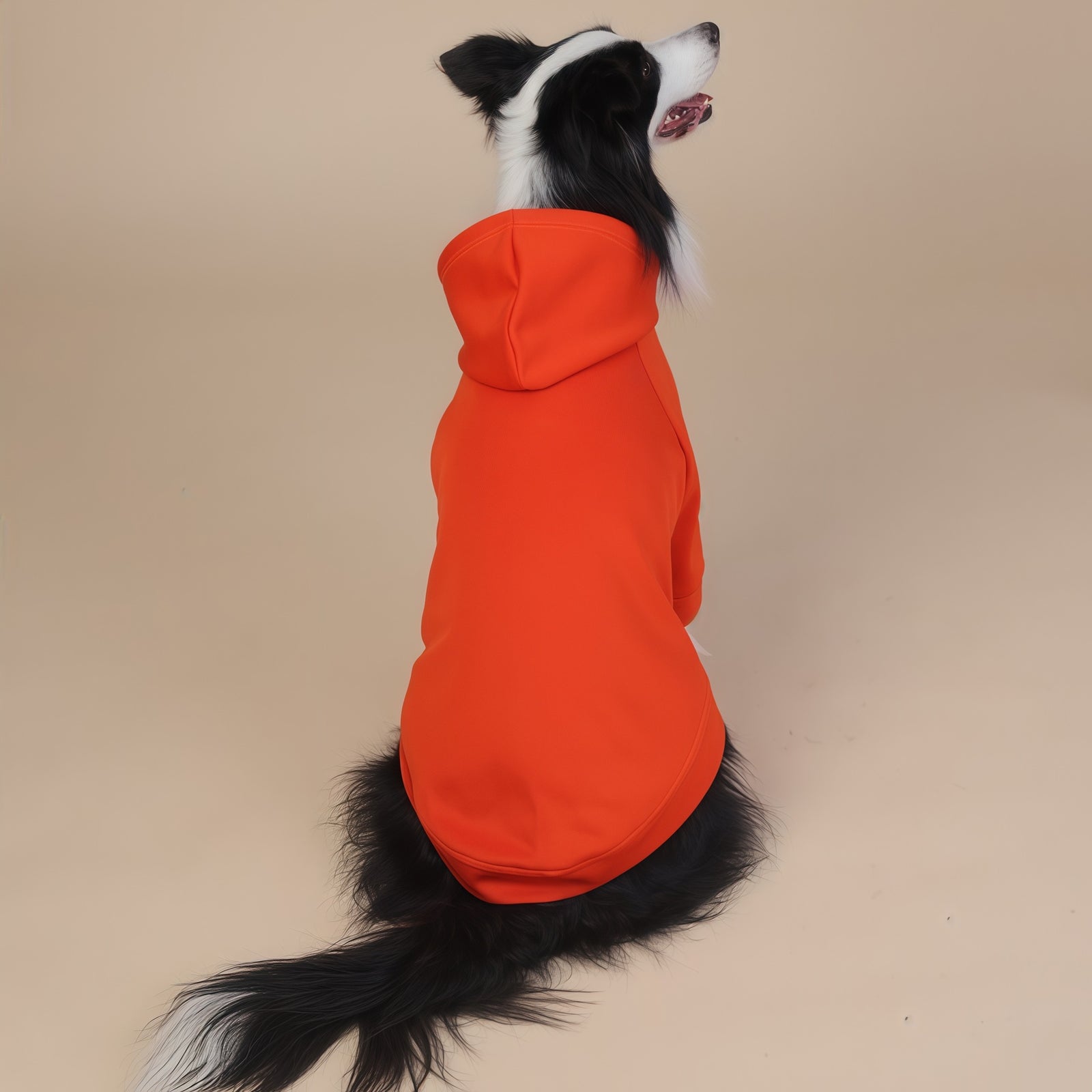 Orange Classic Dog Sweatshirt with Hood & Drawstrings - For Large Dogs (Size : 6XL)