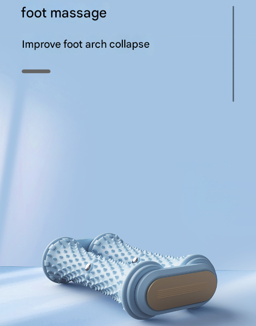 Purple Ergonomic Dual Foot Massage Roller - Deep Tissue Relief for Plantar Fasciitis, Arch Pain & Tired Feet