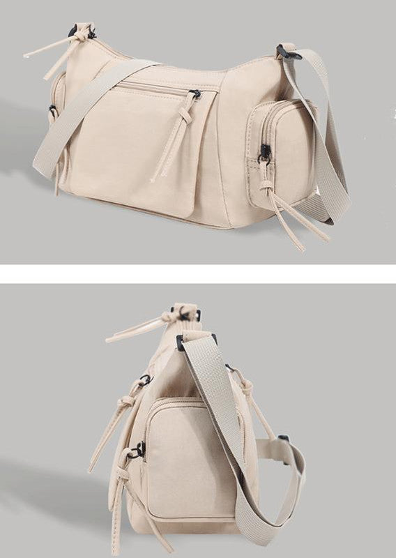 Blue Chic Lightweight Multi-Pocket Oxford Crossbody Bag - Waterproof Retro Shoulder Bag for Women