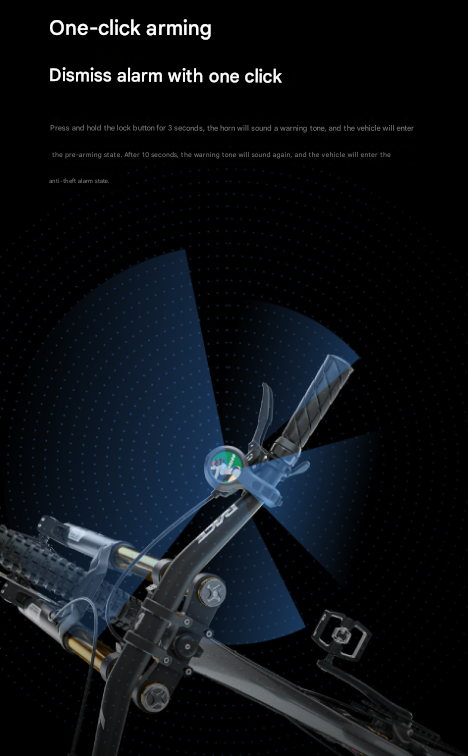 Black Style C Ultra-Loud Electric Bike Horn - 130dB USB Rechargeable, IPX6 Waterproof, Easy Mount Bicycle Safety Bell