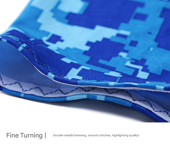 2 Sets Green Camouflage Cooling UV Protection Set - 2 Skull Cap, 2 Neck Gaiter & 4 Arm Sleeves for Outdoor Sports