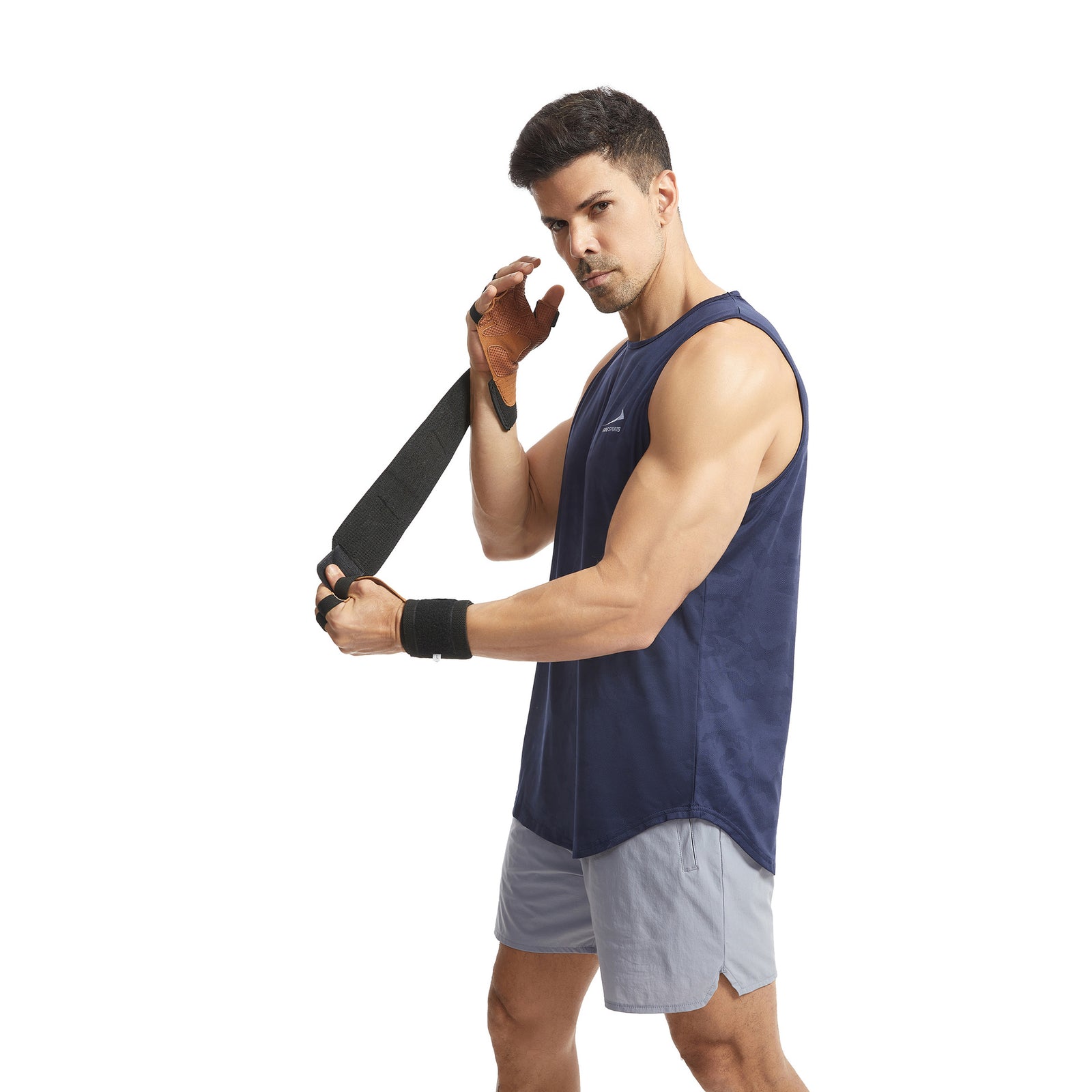 Size L Dark Brown Premium Cowhide Leather Weightlifting Gloves with Wrist Support - Non-Slip Grip, Breathable Fitness Workout Gloves for Gym, WODs, Dumbbells