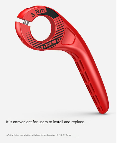 Black Ultralight Ergonomic Bike Bar Ends - High-Strength Composite Horn Grips (22.2mm)