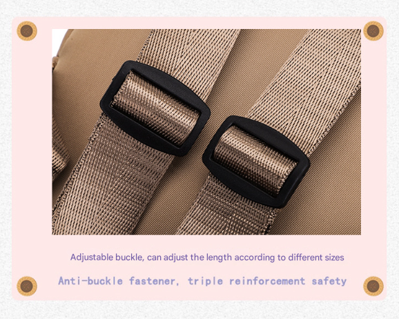 Black Adorable Monster Pet Backpack Harness - Small Dog & Cat Treat Pouch with Poop Bag Dispenser