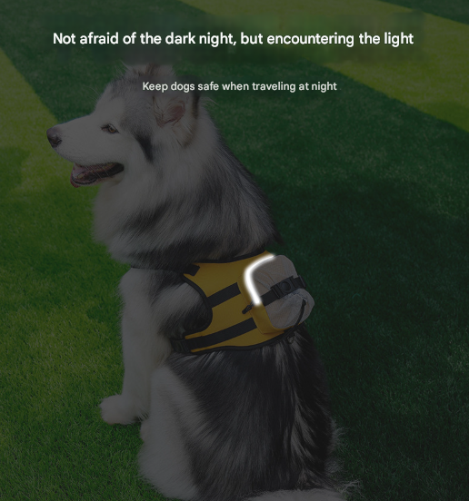 Size L Black Ultimate Dog Harness Vest with Backpack - Padded, Reflective & Adjustable for Medium to Large Breeds