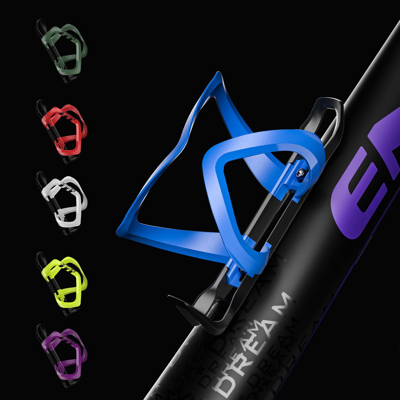 White Ultra Lightweight Road & Mountain Bike Water Bottle Cage - 39g Polycarbonate + Glass Fiber, Fits Most Bottles