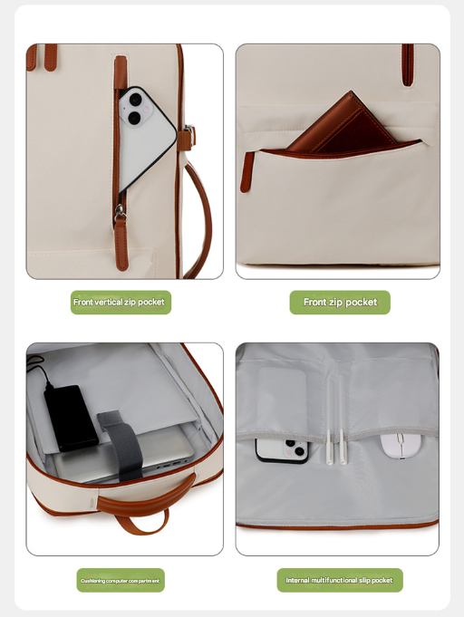 Grey Expandable Laptop Backpack with USB Port - Stylish Travel & Business Daypack