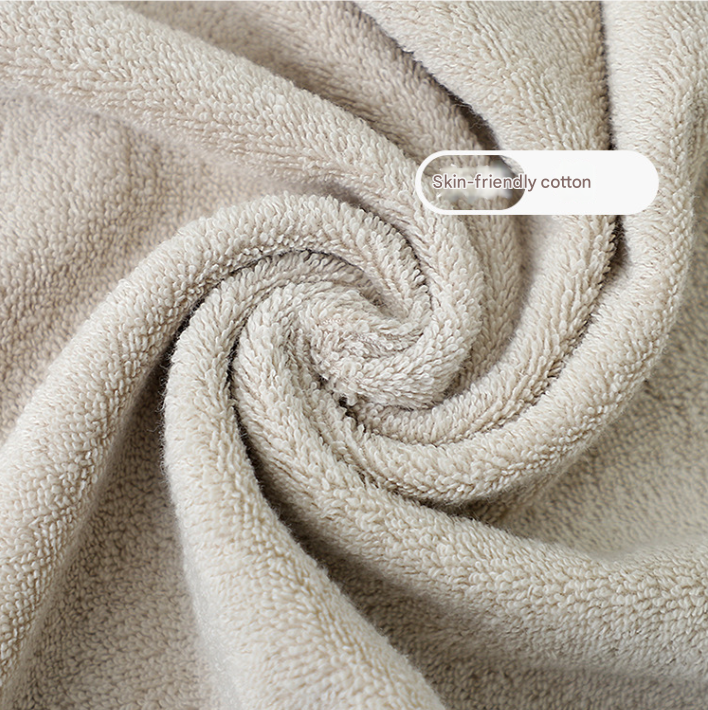 Light Grey Plush Cotton Hand Towel Set (4-Pack) - Ultra Soft, Absorbent & Quick-Drying Face Towels for Bathroom