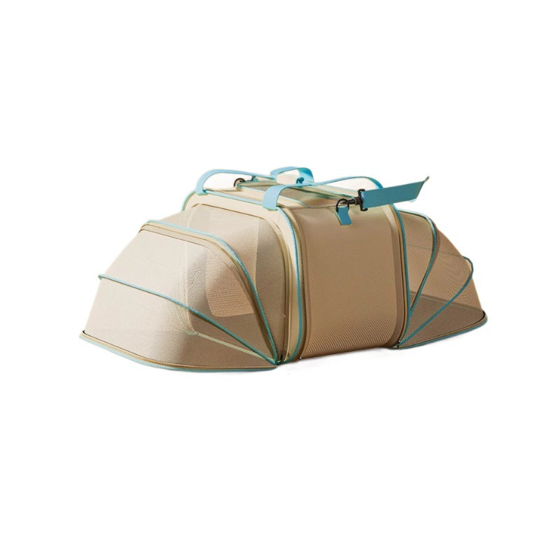 Stylish Portable Pet Backpack - Spacious Pet Carrier with Anti-Stress Design