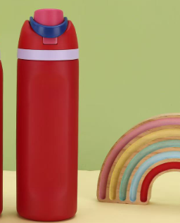 Red 32oz 304 Stainless Steel Insulated Water Bottle - Dual-Drink Pop-Up Lid