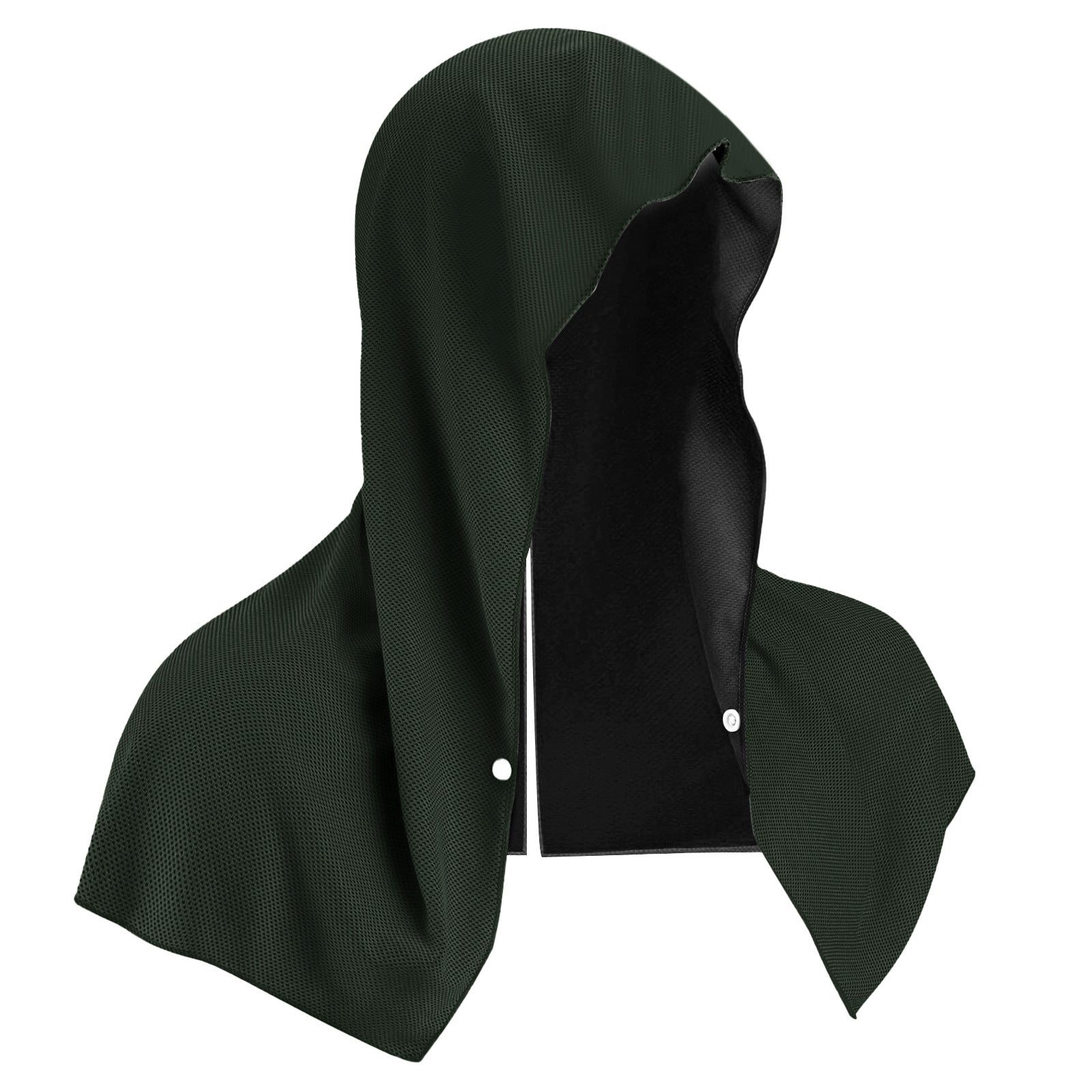 Dark Grey 5-Pack Instant Cooling Towel Set - UPF Sun Protection Hooded Ice Towels for Sports & Outdoor Activities