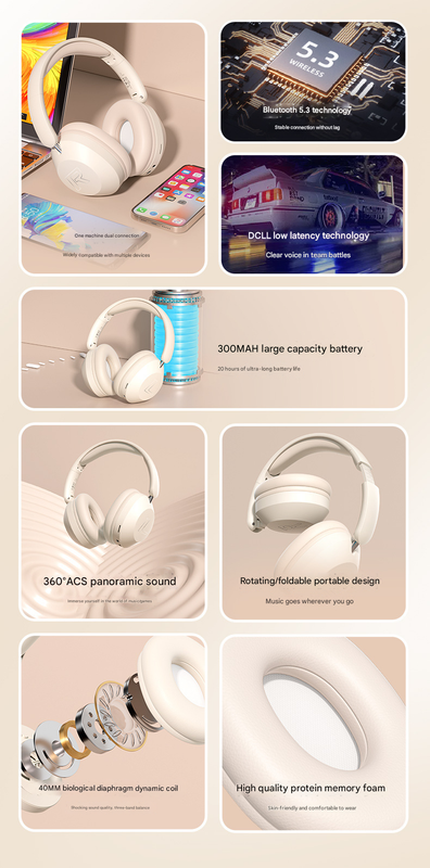 Black SY-T4 luetooth Music Headset - New Wireless Over-Ear Headphones with Long Battery Life for Sports and Universal Phone Compatibility