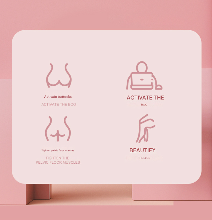 Pink Multi-functional Pelvic Floor Muscle Trainer - Postpartum Recovery and Leg Shaping Device