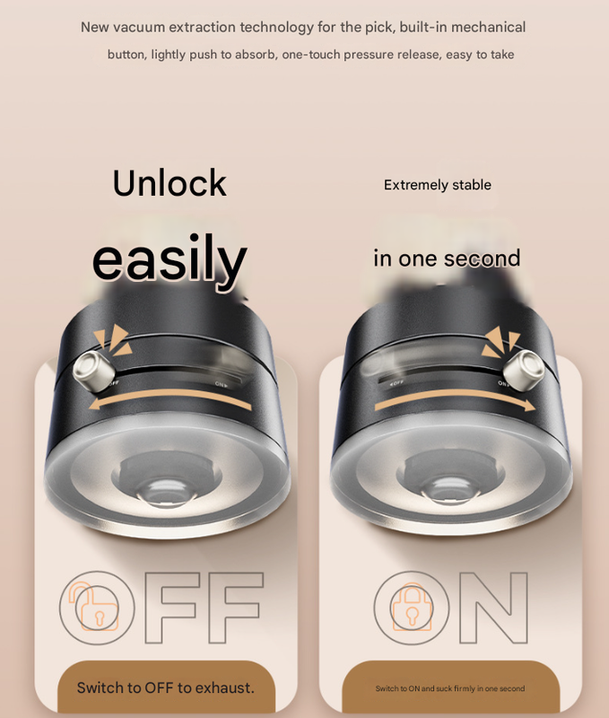 Black Multi-Functional Vacuum Suction Cup Stand - Foldable, Extendable Kitchen Lazy Person's Dual-Sided Magnetic Phone Holder