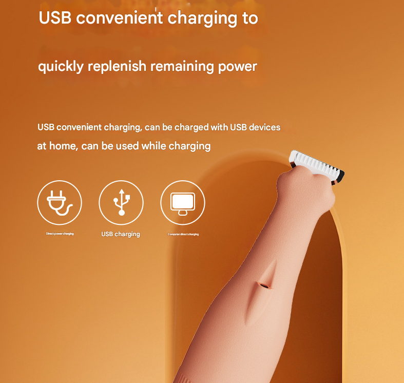 Blue Precision Pet Paw Trimmer - Waterproof & Rechargeable Grooming Clipper for Dog & Cat Paws, Eyes, and Ears