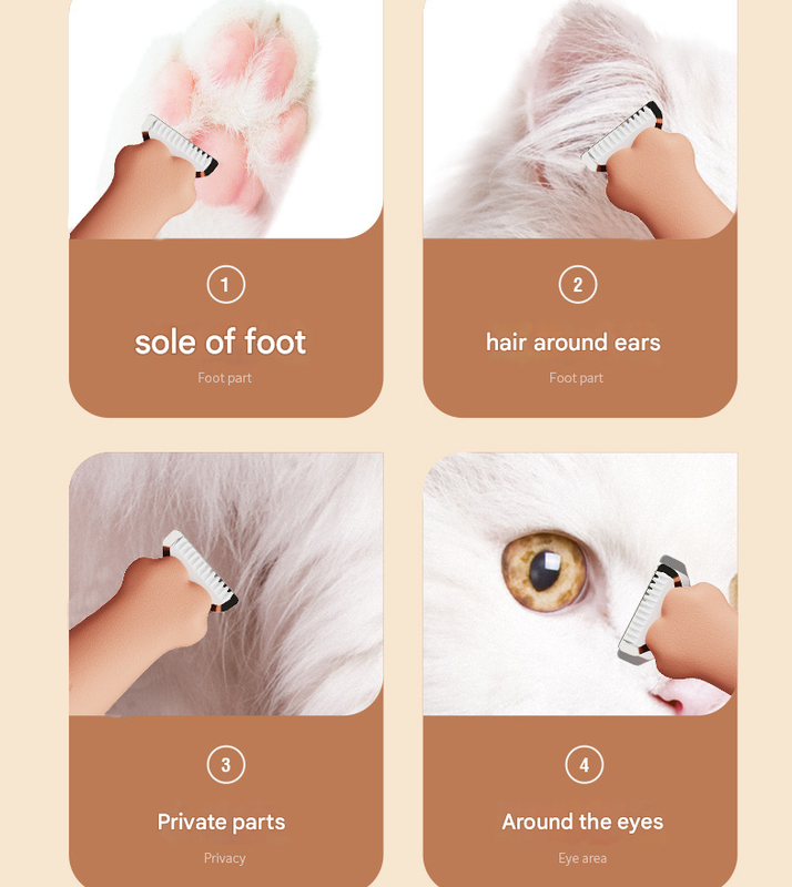 Yellow Precision Pet Paw Trimmer - Waterproof & Rechargeable Grooming Clipper for Dog & Cat Paws, Eyes, and Ears