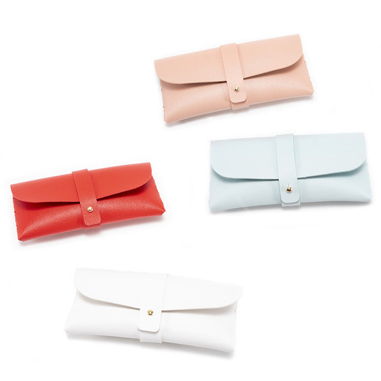 3-Piece Pink Chic & Sleek PU Leather Soft Eyeglass Case - Protective Pouch for Sunglasses & Reading Glasses