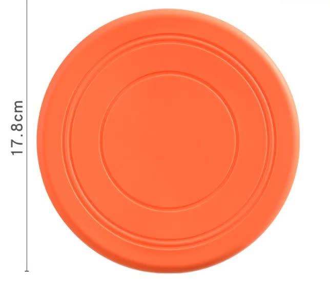 Seven-piece coloured set Soft Flying Disc Dog Toy - Durable & Gentle Rubber Frisbee for Interactive Fetch and Training