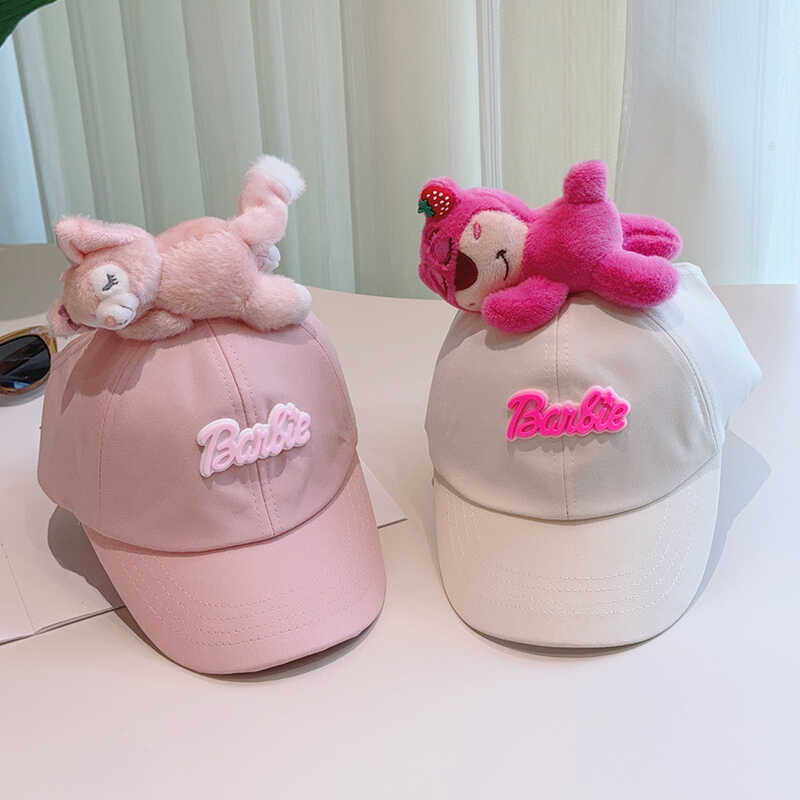 Cute Plush - Decorated Baseball Cap(khaki)