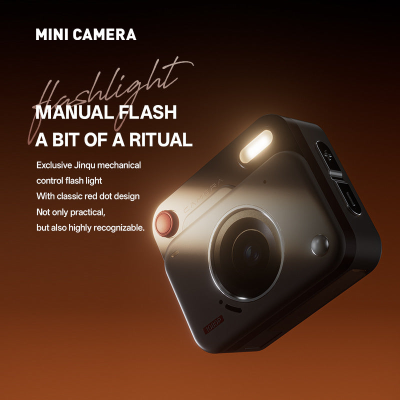 Mini Retro Keychain Camera - 48MP Photos, 1080P HD Video with Built-in Filters & Flash(green)