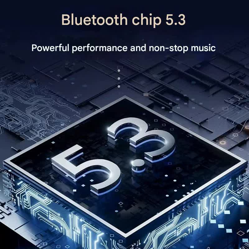 TWS Wireless Earbuds with Wireless Charging Case - Bluetooth 5.3, HiFi Audio, LED Display & Smart Touch Control(pink)