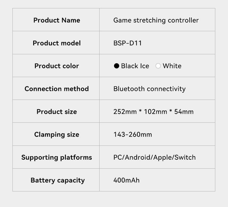 Multi-Platform Telescopic Gaming Controller - Hall Triggers, Esports 3D Joysticks & Macro Programming(black With radiator)