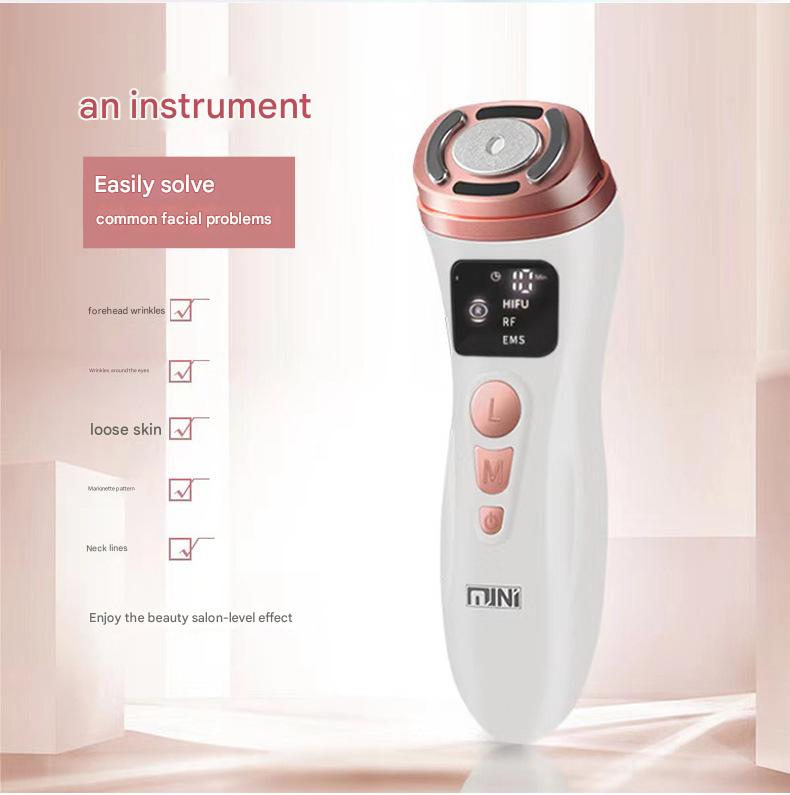 3-in-1 Facial Firming & Anti-Wrinkle Device with HIFU, RF & EMS Technology(White)