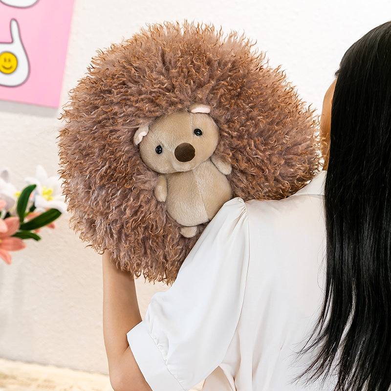 Super Soft Animal Sphere Plush Pillow - 38cm Decorative Throw Cushion for Sofa & Bed(panda)