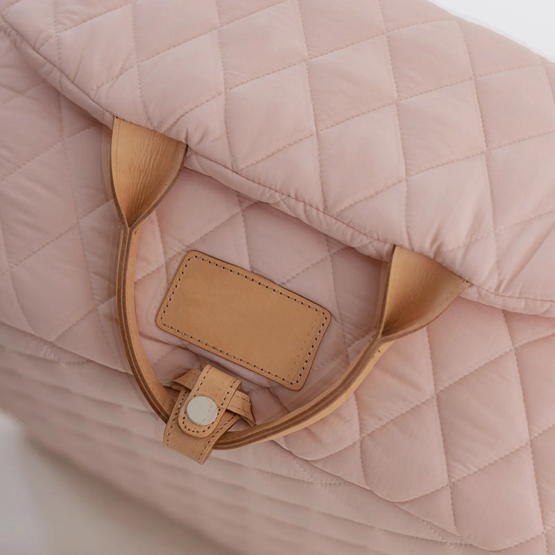 Luxury Quilted 2-in-1 Pet Travel Carrier & Car Booster Seat for Small Dogs(Pink)