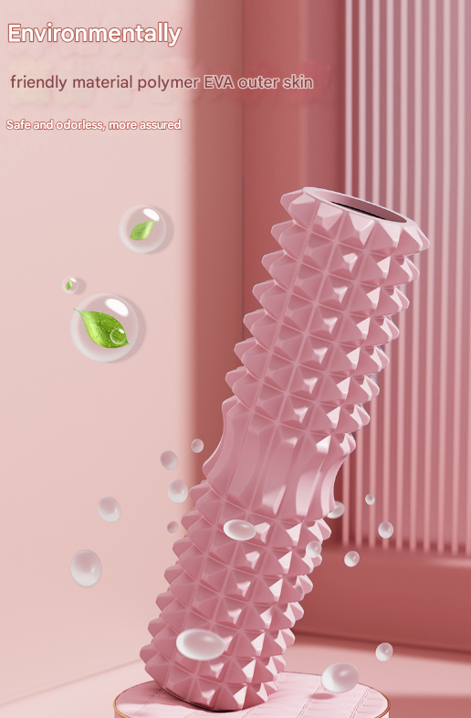 Purple High-Density 3D Trigger Point Foam Roller - Solid Core Massager for Deep Tissue Muscle Recovery & Yoga