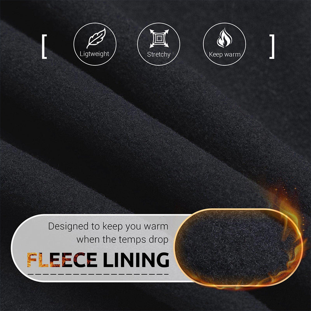 Size S Grey Women's Mid Waist Plush Leggings with Pockets - Autumn and Winter Leggings with Pockets