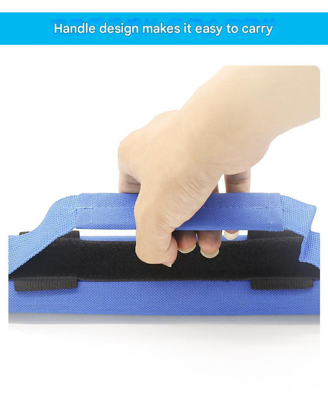 Blue Compact Golf Club Carrier - Lightweight Sunday Practice Bag for Driving Range