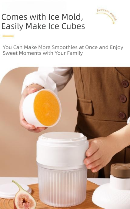 Manual Ice Shaver Machine Portable Hand-Crank Snow Cone Maker for Home Use with 2 Ice Cube Molds