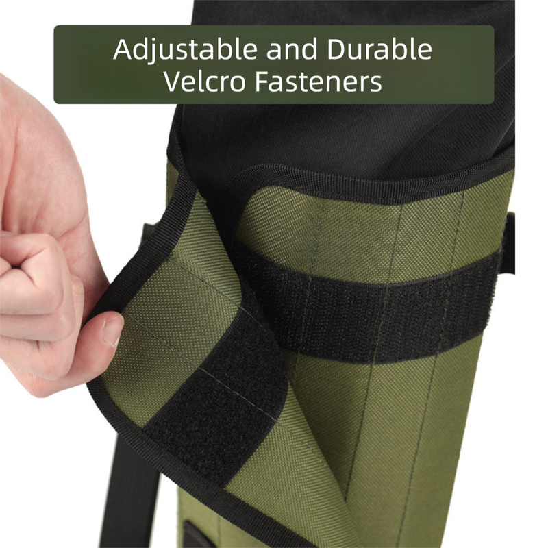 Black Outdoor Waterproof Leg Gaiters - Anti-Snake Bite & Scratch Protection Boot Covers - Breathable Nylon Oxford Leg Guards for Hiking Camping