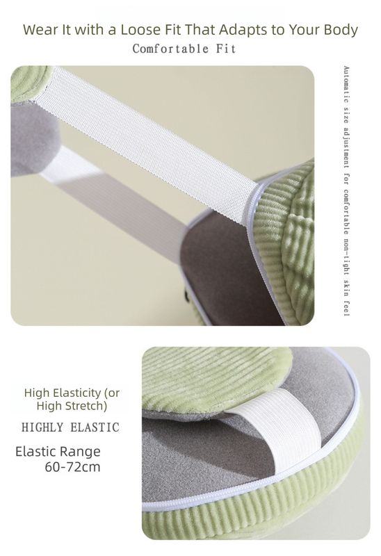 Green and Grey 3-in-1 Foldable Sleep Eye Mask with Neck Pillow - Compact Travel Pillow for Airplane, Office Naps and Restful Sleep