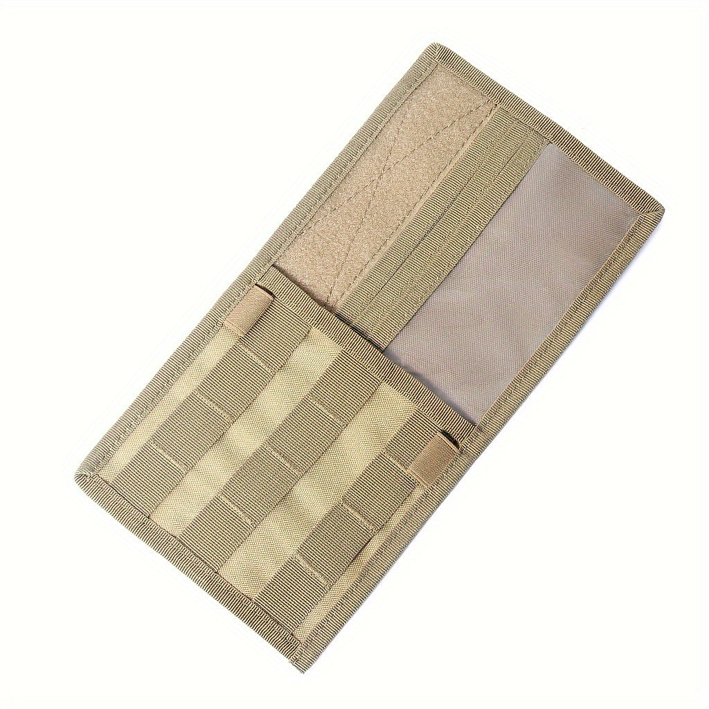 2 Pcs Khaki Car Sun Visor Organizer – Multi-Purpose Tactical Storage Bag for Tools, Cards & Gear