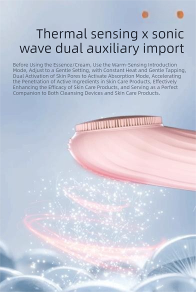 Purple Multi-Functional Silicone Facial Cleansing Brush – Ultrasonic & Heat Infusion Beauty Device