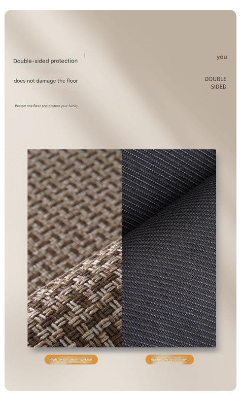 Absorbent & Dirt-Resistant Woven Kitchen Mat - Non-Slip Runner Rug for Home(Style Woven Gray)