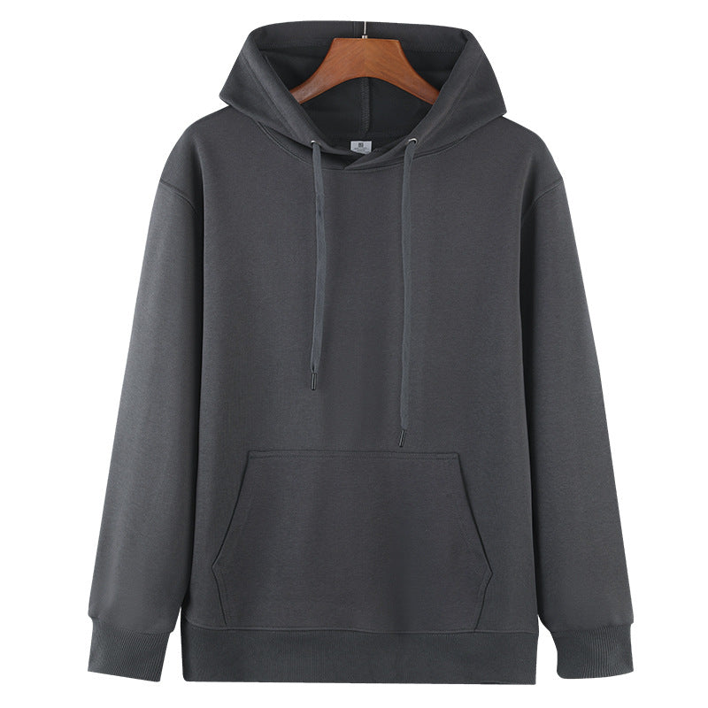 L Black Men's Classic Fleece Pullover Hoodie - Warm & Cozy Winter Essential