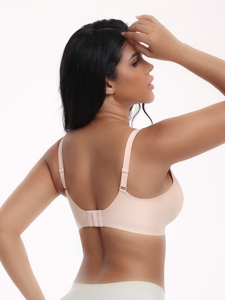 L Black Women Seamless Wire-Free Bra Comfortable Full Coverage Bralette Invisible Wireless Lingerie for Everyday and Sleep