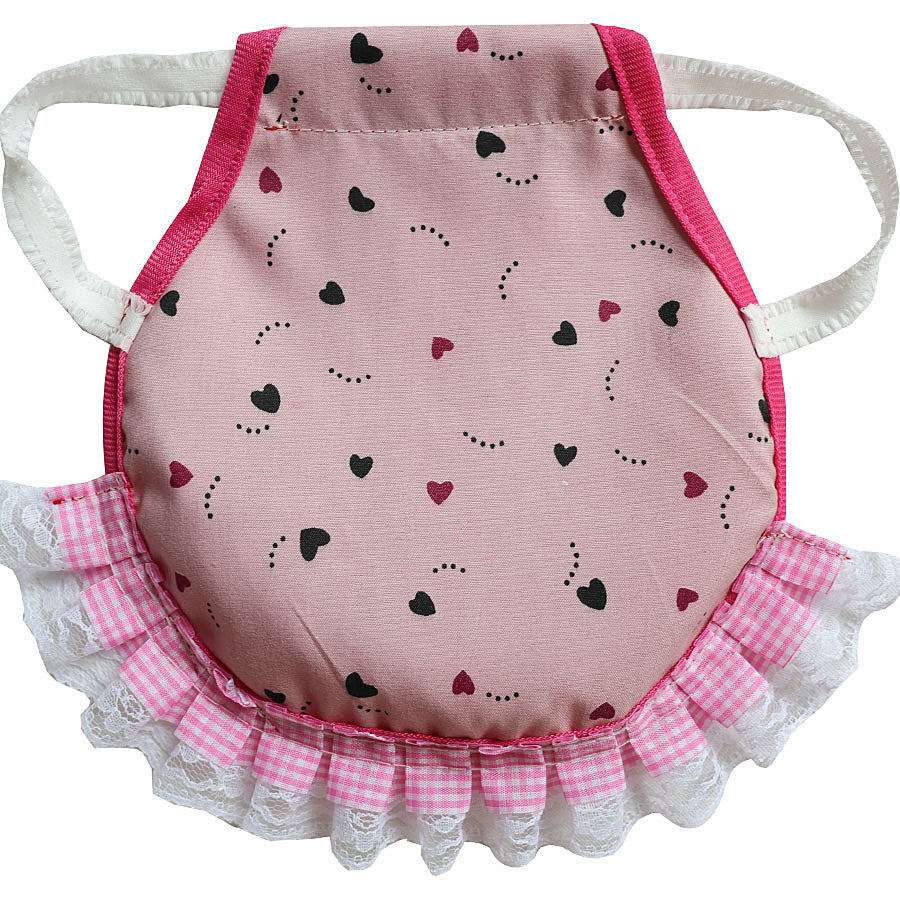 Pink Heart 4 Pack Hen Saddle Aprons for Backyard Chickens - Feather Protector for Poultry - Back Protection from Roosters - 22x23cm