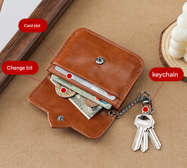 2PCS Wine Red Women's Slim PU Leather Card Holder with Cute Heart Detail and Keychain Clip - Ultra Thin Portable Card Sleeve for Daily Use and Gifting