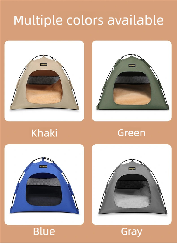 Small Size Pet Tent for Cats & Dogs(Blue) - Portable Comfort Shelter with Soft Cushion