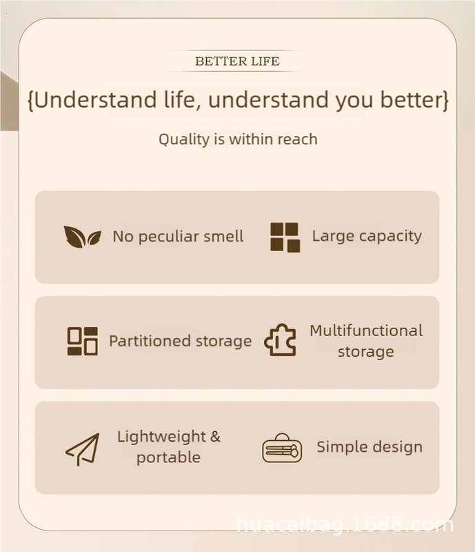 Travel Document Organizer(beige) - Multi-Pocket Design, Lightweight, Luggage-Friendly Storage