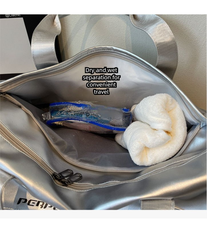 Lightweight Sports Bag with Dedicated Shoe and Wet Gear Zone(blue)