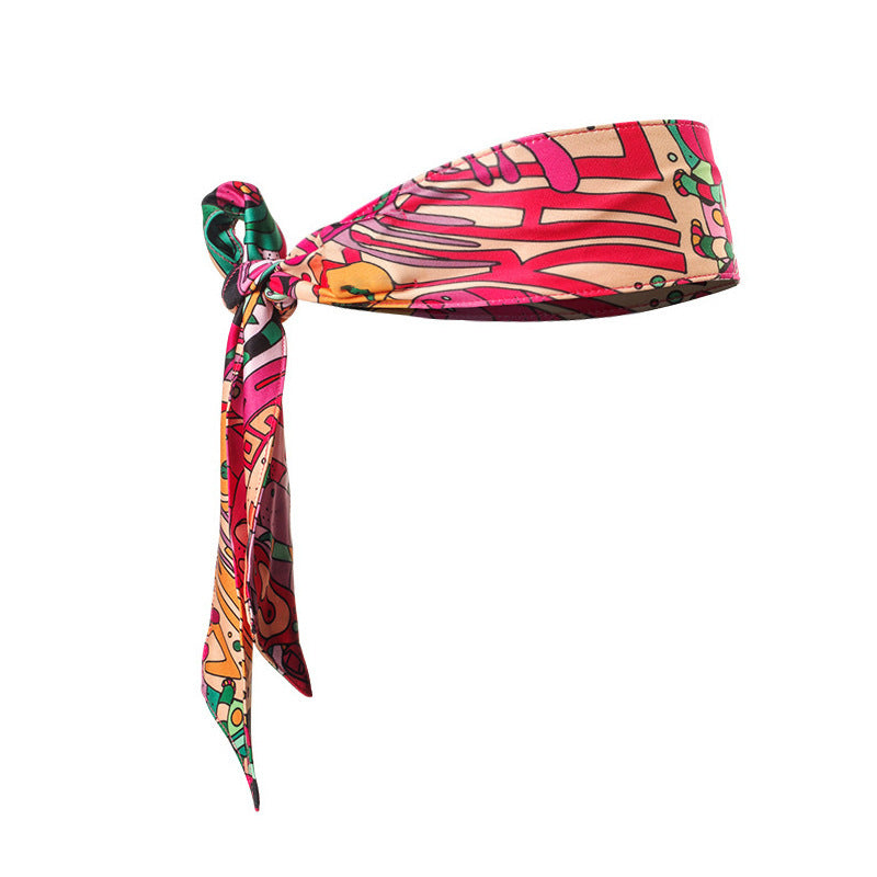 Red Sports Headband with Removable Bluetooth Speakers