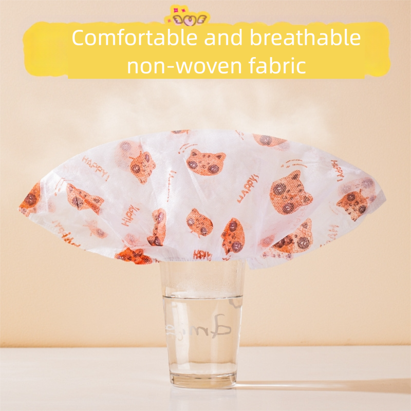 50 Pieces Thickened Non-Woven Disposable Shoe Covers (Blue Rabbit) – Universal Fit (EU Size 34-45) for Guests & Floor Protection