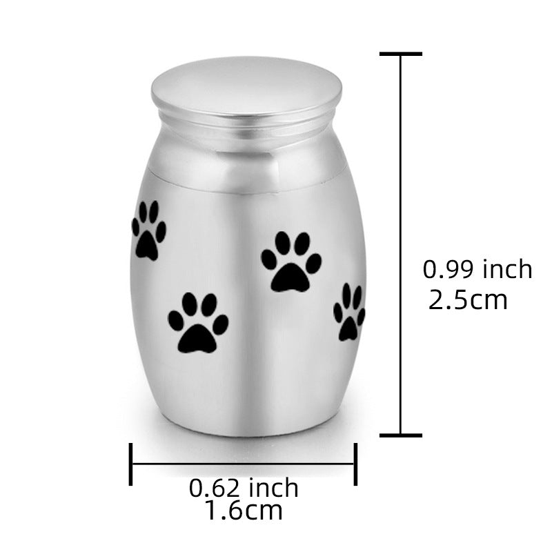 6-Pack 25x16mm Tree of Life Engraved Mini Keepsake Urn – Steel Memorial Holder for Pets
