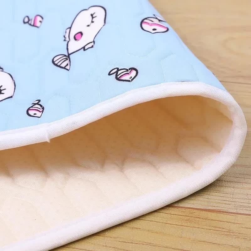 2-Pack Black Cat Pet Summer Cooling Latex Pad (XL Size: 70*50cm) - Breathable Ice Silk & Latex-Filled Dog Bed Cat Sleeping Mat with Non-Slip Base