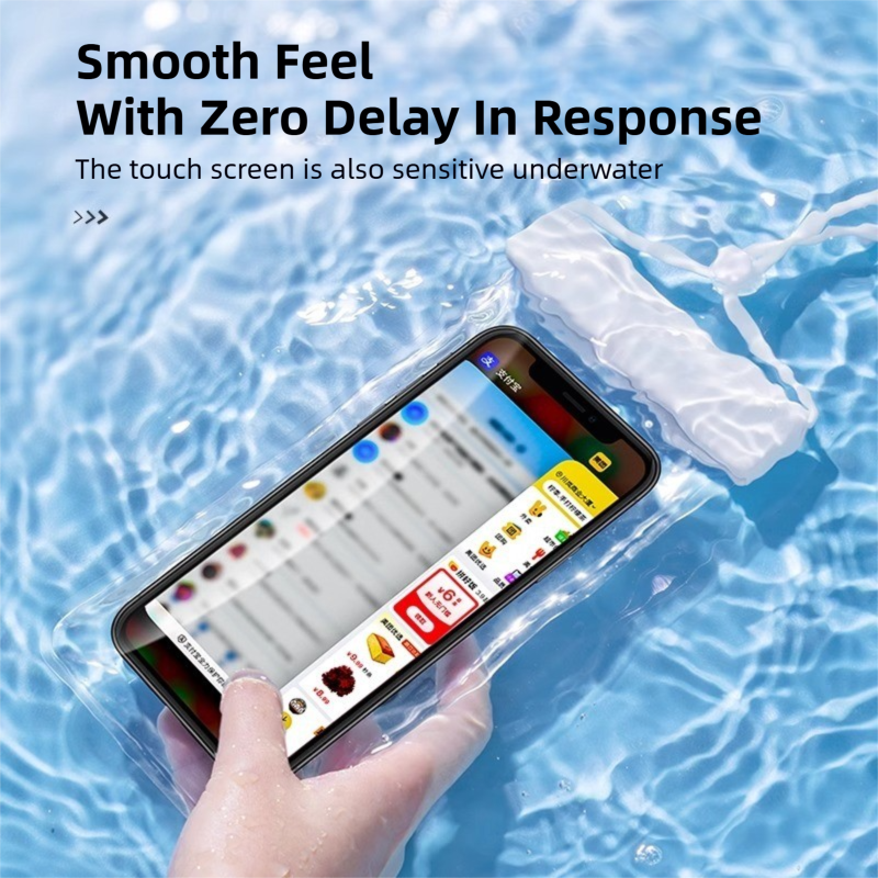 3-PCS Green IPX8 Waterproof Phone Pouch(19×11 CM) - Universal Touch Screen & Underwater Photo Case for Swimming, Snorkeling, and Beach